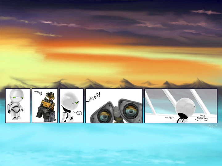 Wall-E Marvin H2G2