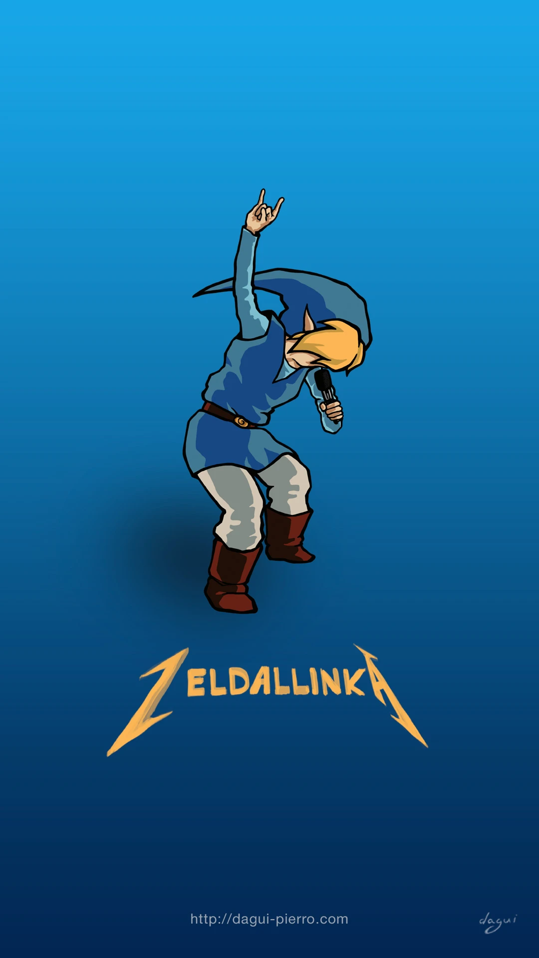 Zeldallinka Blue wallpaper portrait