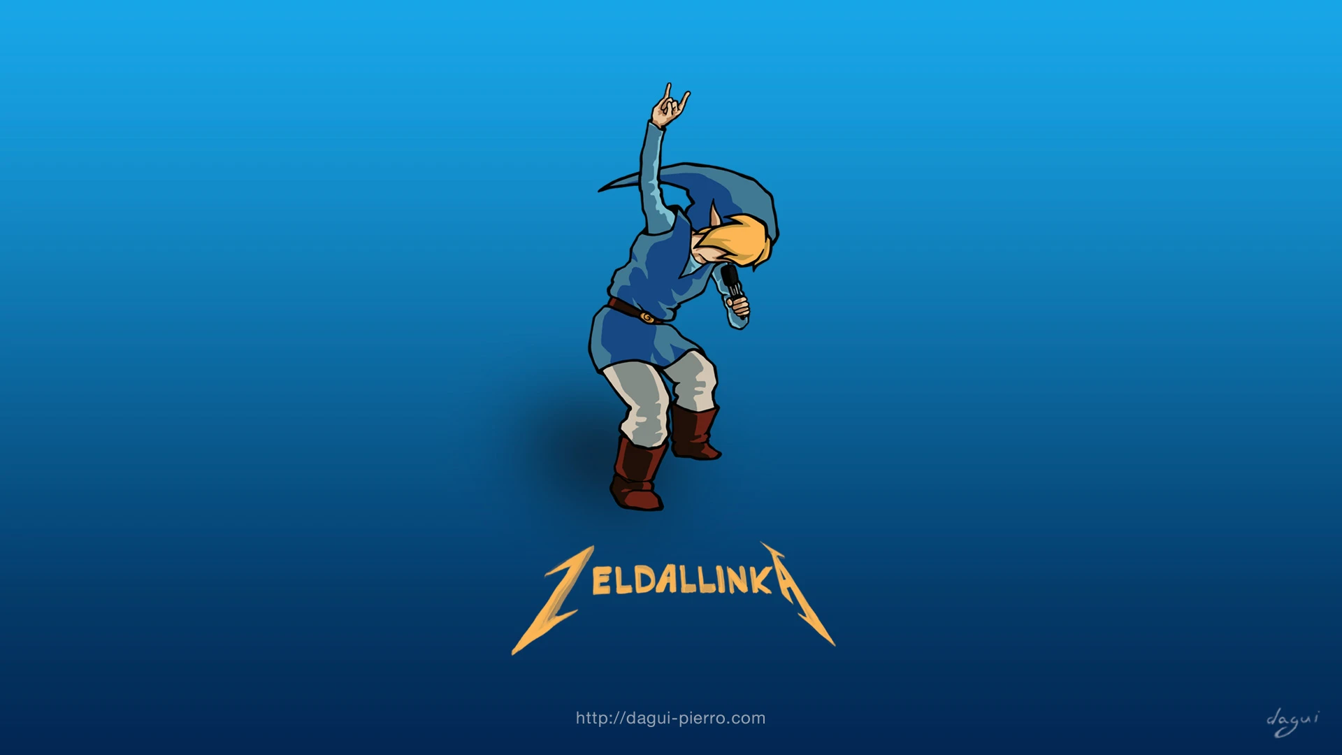 Zeldallinka Blue wallpaper landscape