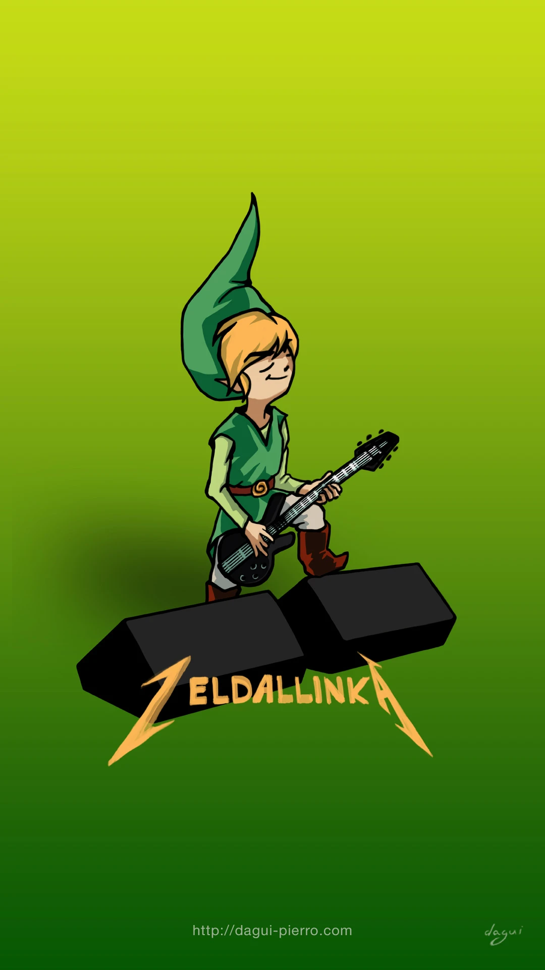 Zeldallinka Green wallpaper portrait