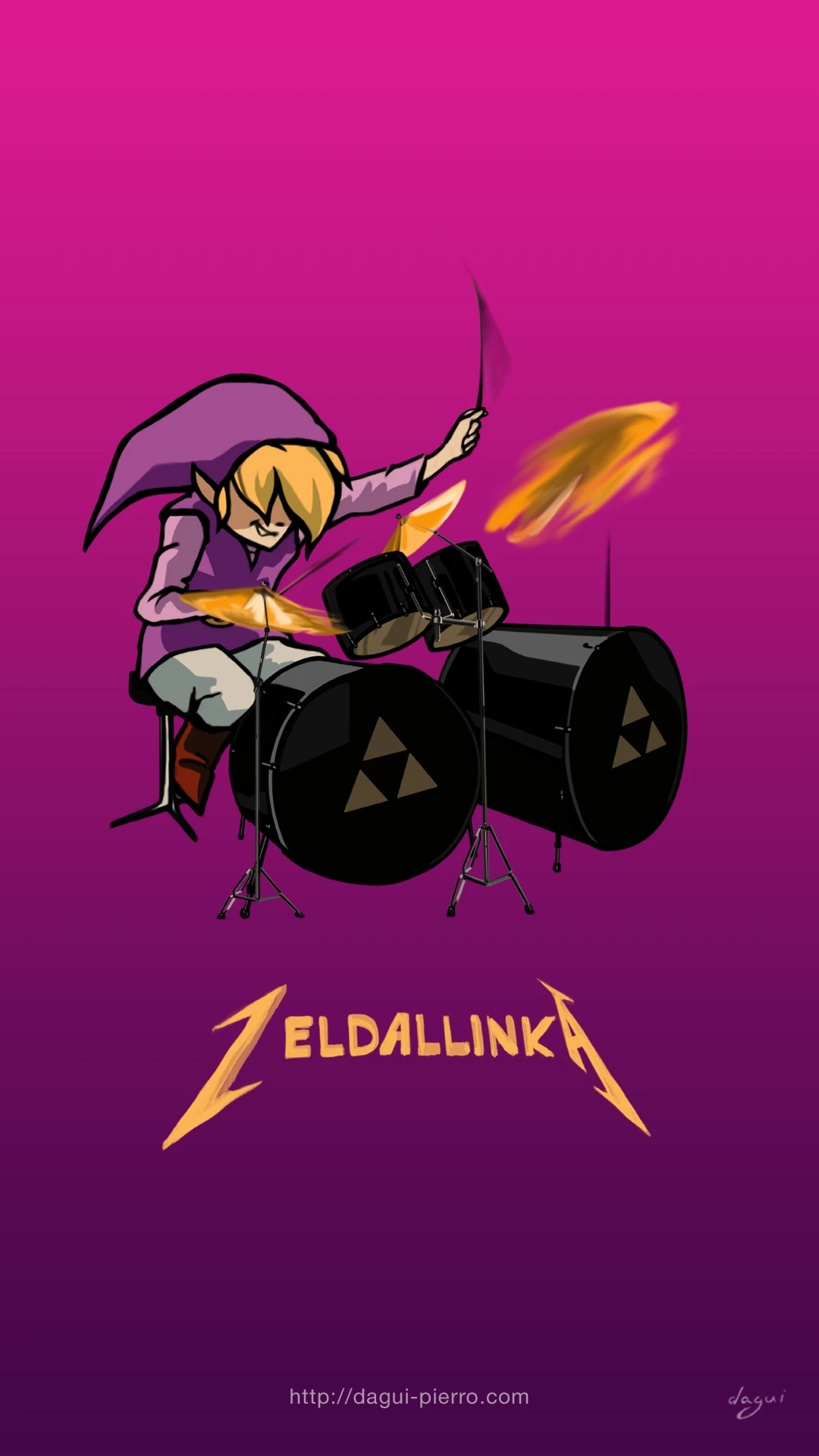 Zeldallinka Purple wallpaper portrait