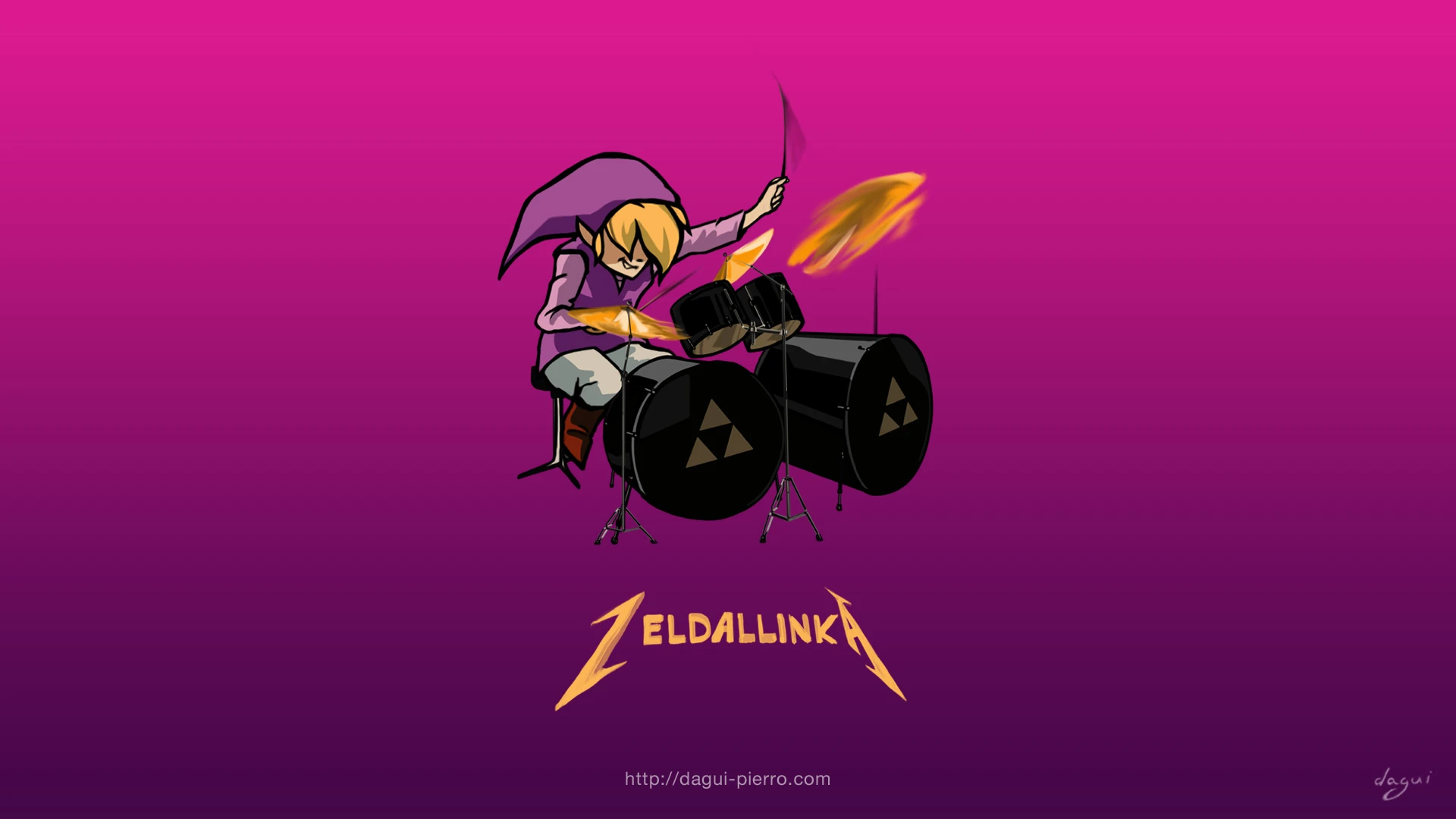 Zeldallinka Purple wallpaper landscape