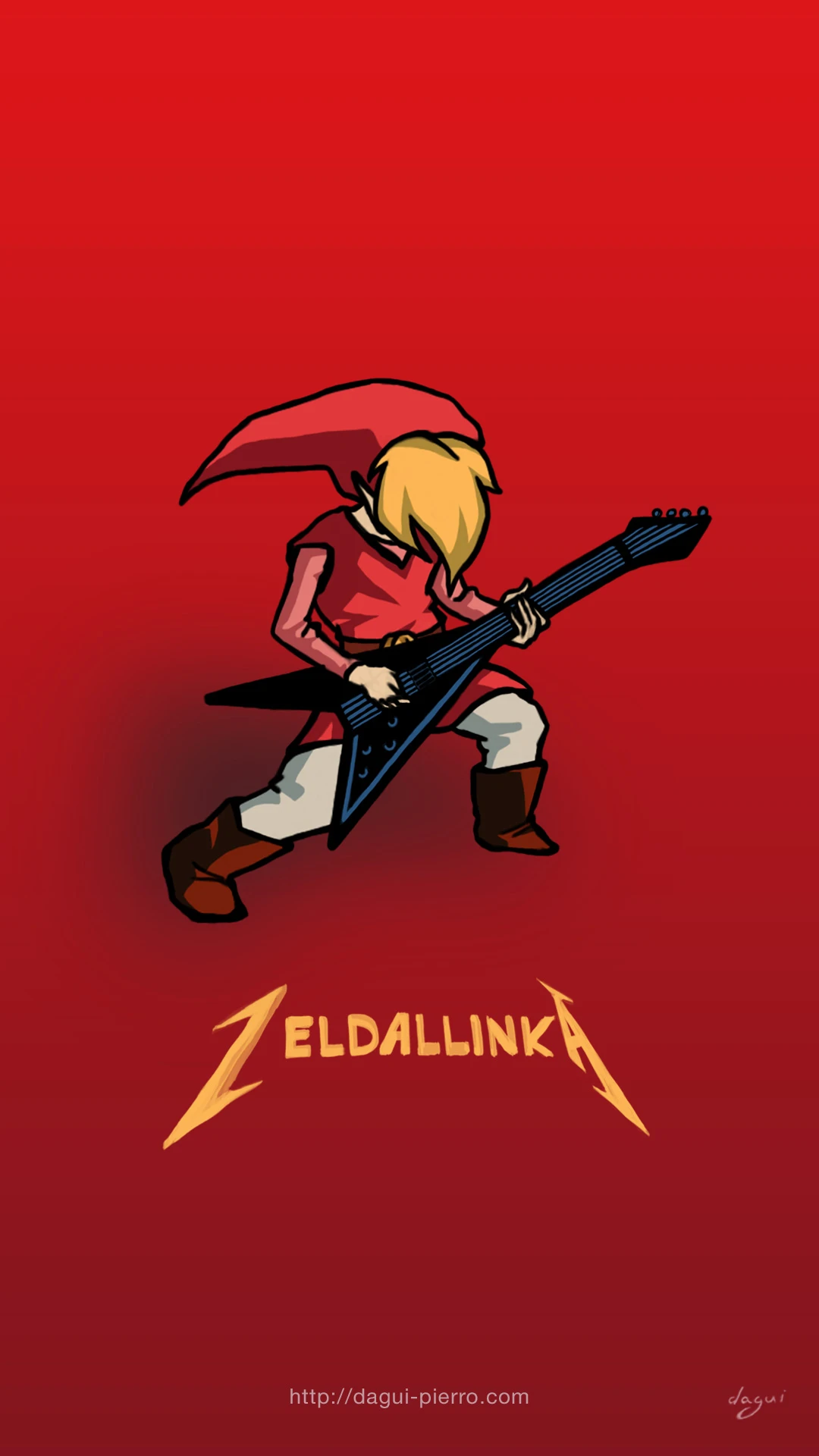 Zeldallinka Red wallpaper portrait