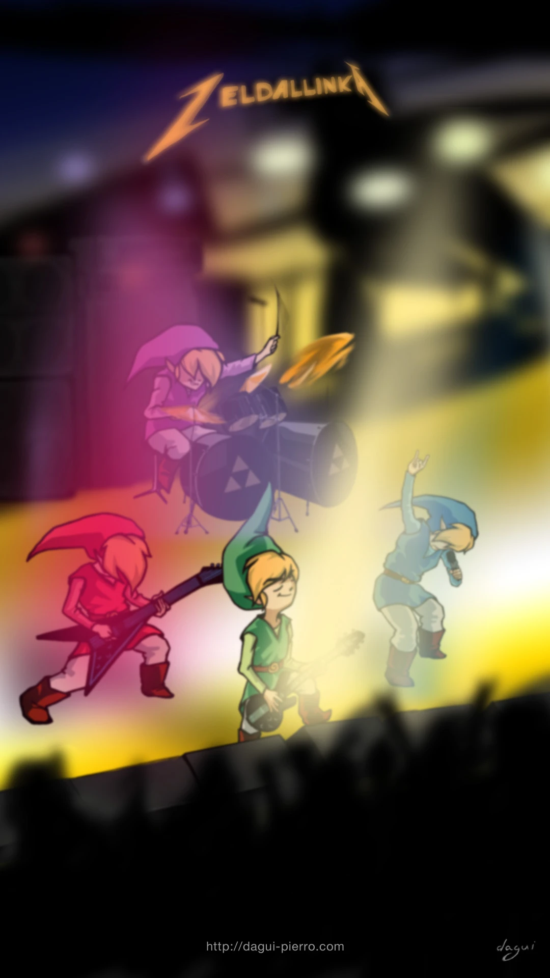 Zeldallinka band live wallpaper portrait