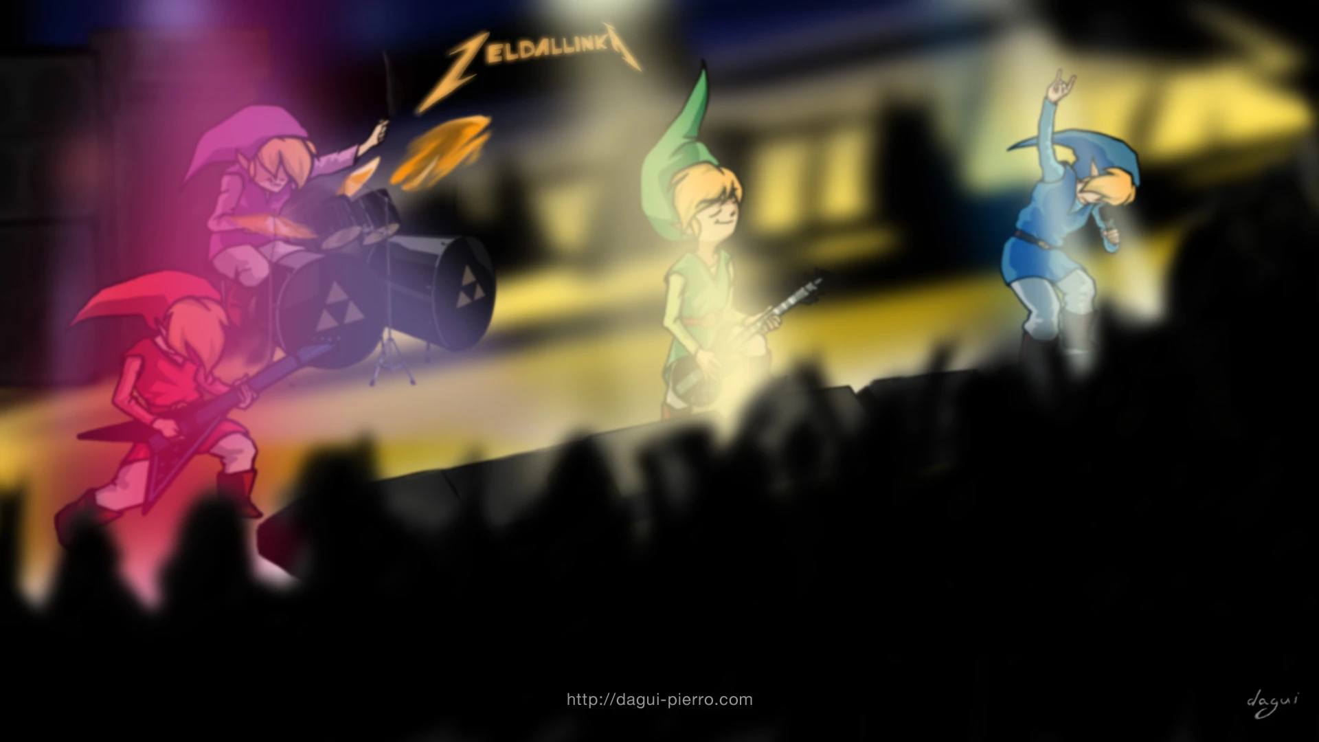 Zeldallinka band live wallpaper landscape