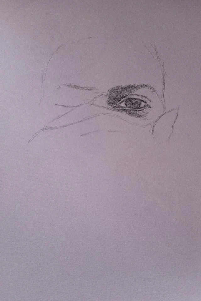 Zombie Portrait sketch 1