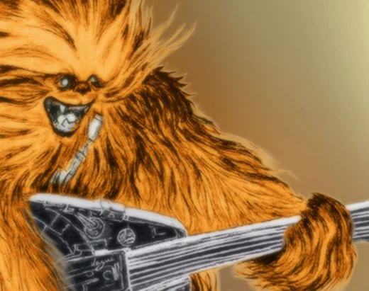 Chewbacca Rock Star Wars