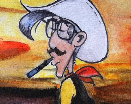 Lucky Luke Hipster & Rantanplan